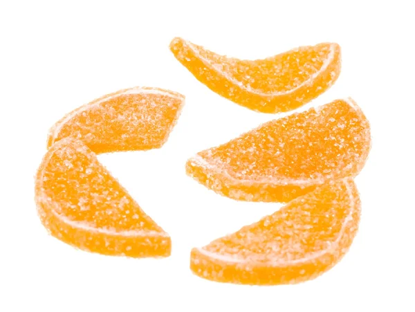Jelly candies in form citrus lobules — Stock Photo, Image