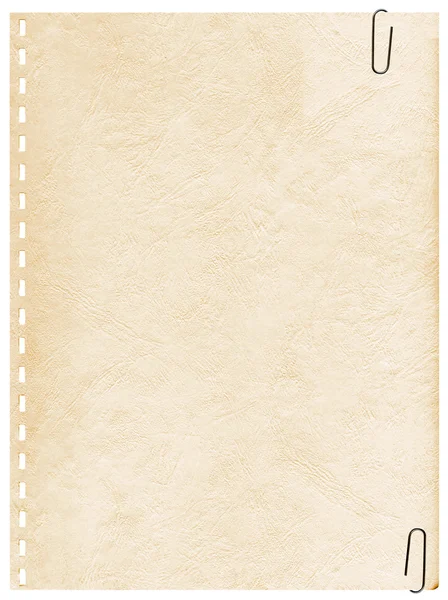 Pagina da un notebook — Foto Stock