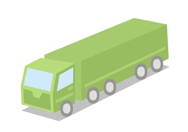 Green truck — Stock Vector