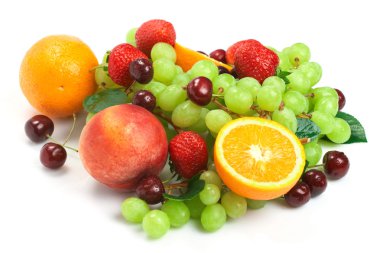 Still-life of fresh fruit clipart