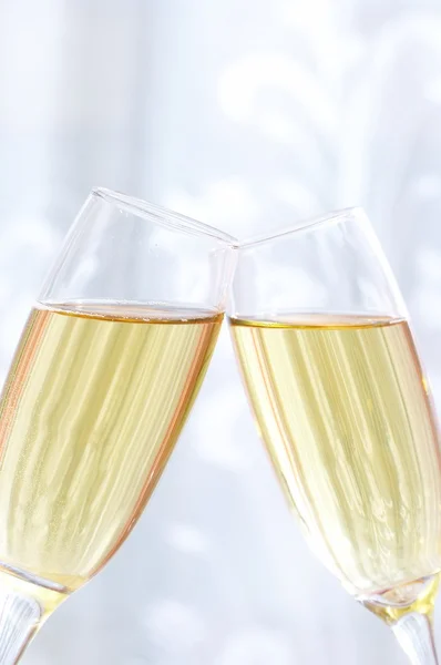 Champanhe e copo — Fotografia de Stock