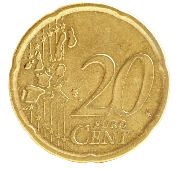Moeda euro cent — Fotografia de Stock