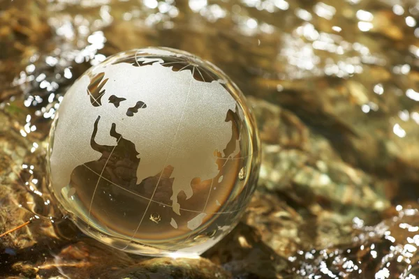 Vattenströmmen, globe, ekologi — Stockfoto