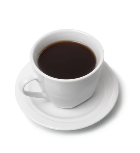 Perfect white coffee cup on white — Stock Photo, Image