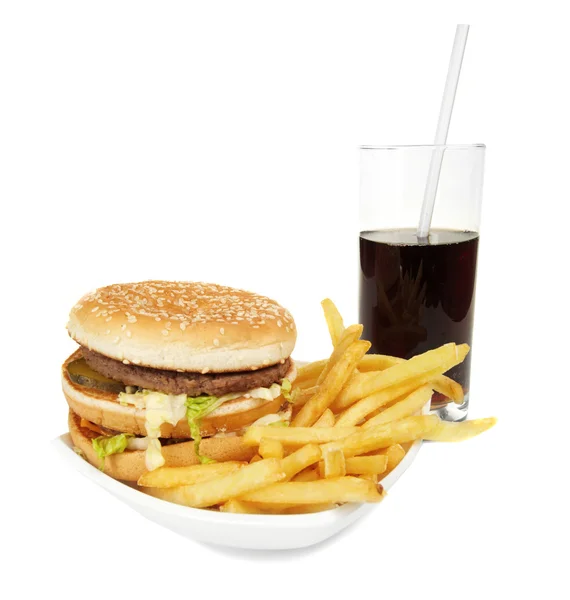 हॅम्बर्गर जेवण — स्टॉक फोटो, इमेज