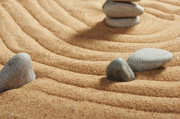 Garden of stones, zen-like — Stock Photo, Image