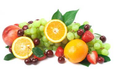 Still-life of fresh fruit clipart