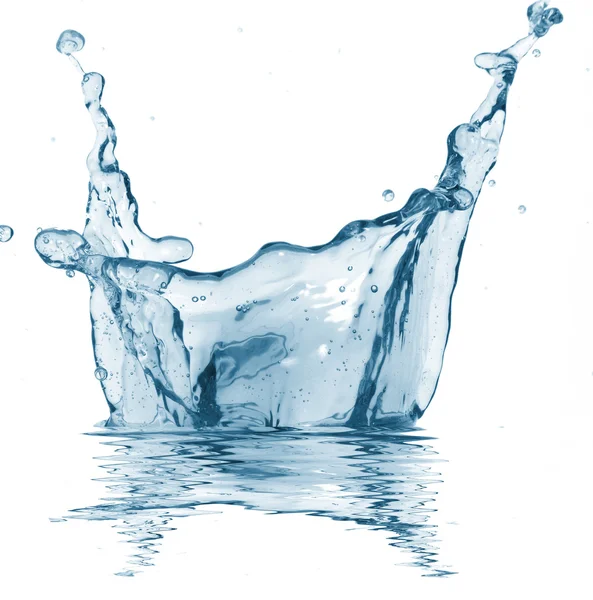 Splash of blue water — Stock Photo, Image