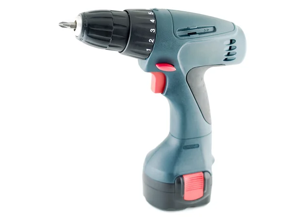 Isolated electric screwdriver or cordle — Stock Photo, Image
