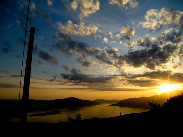 stock image Sunset over bay