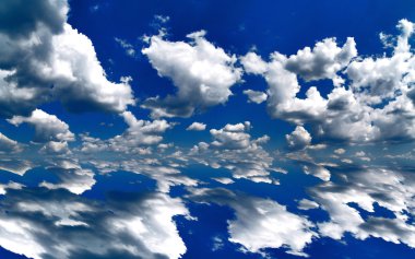 Clouds and blue sky clipart