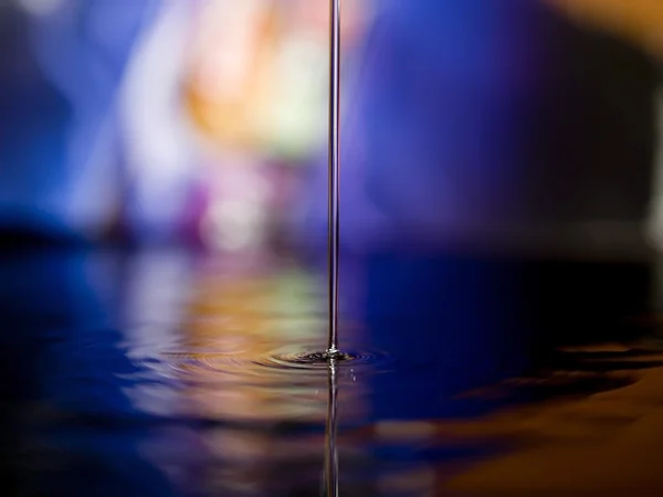 Water droplet rimpelingen — Stockfoto