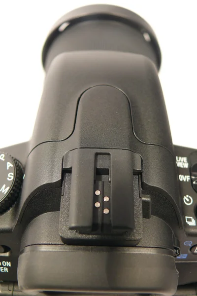 Part of black camera — Stock Photo, Image