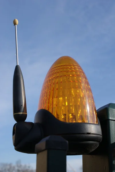Lâmpada de segurança laranja — Fotografia de Stock