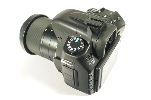 Preto câmera reflexa — Fotografia de Stock