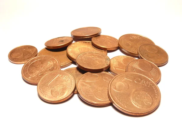 Euro centů — Stock fotografie