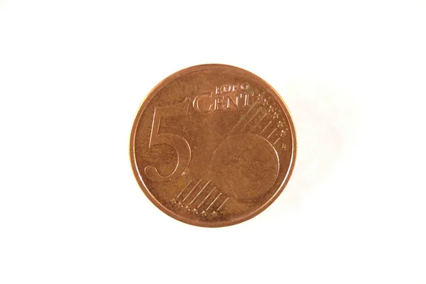 Fem euro cent — Stockfoto