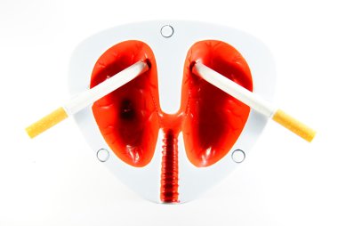 Lungs of smoker clipart