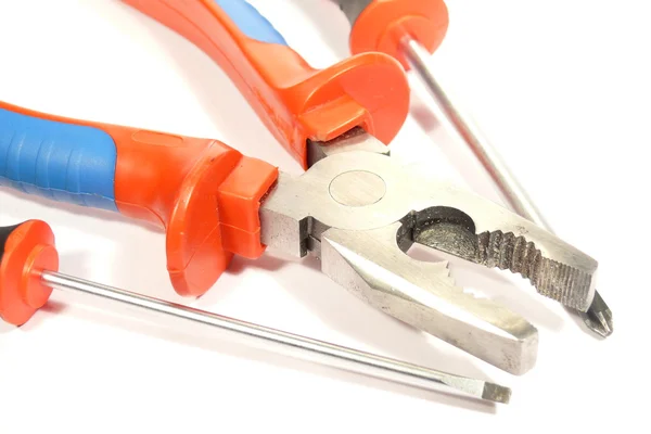 stock image Combination pliers and screw drivers