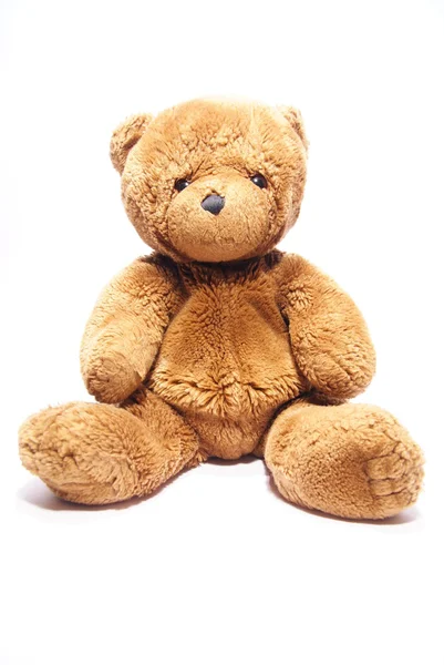 Teddybär auf Weiß lizenzfreie Stockfotos