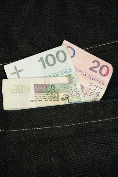 ポーランドのお金のポケット — ストック写真