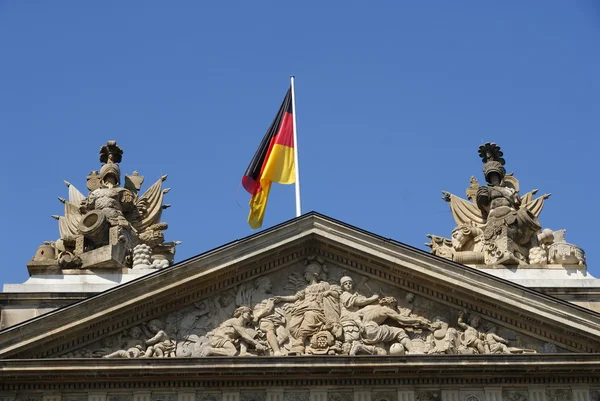 stock image Germany flag on building