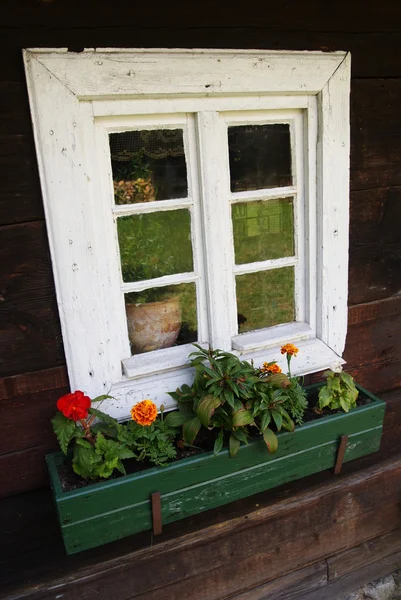 Small traditional window — Stock Photo, Image