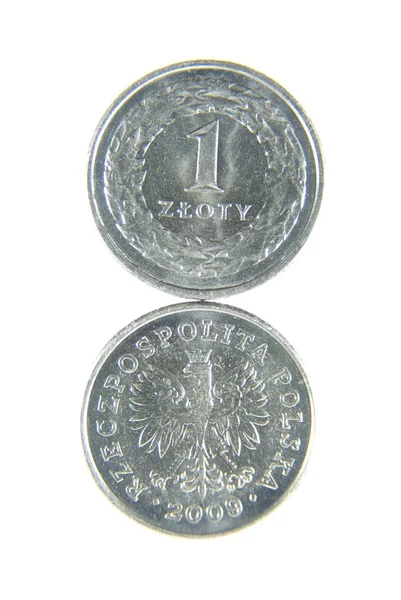Båda sidor av en zloty — Stockfoto