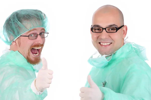 Deux chirurgiens heureux — Photo