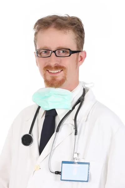 Portrét usmívajícího se doktora — Stock fotografie