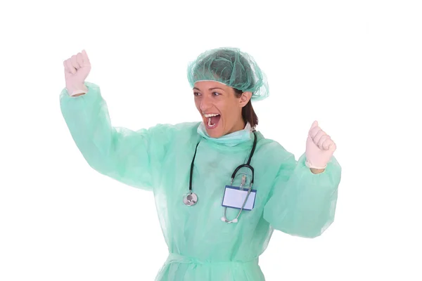 Succesvolle gezondheidszorg werknemer — Stockfoto