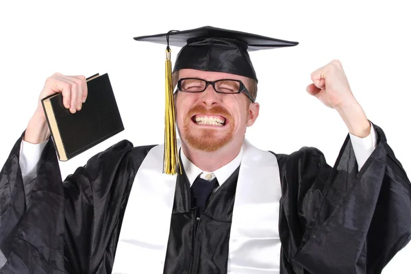 Happy graduation a young man — Stock Photo, Image