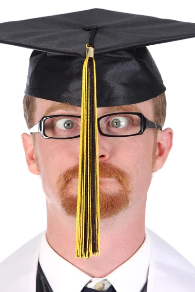 Nagyon vicces graduation egy fiatal férfi — Stock Fotó