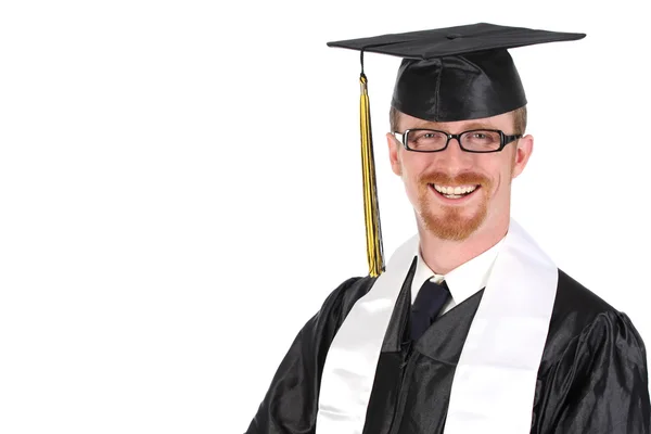Glad examen en ung man — Stockfoto