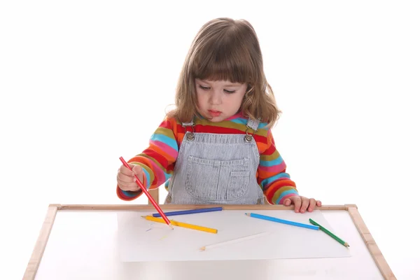 Красота маленькая девочка рисунок — стоковое фото