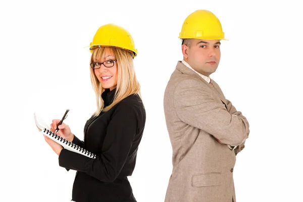 Businesswoman and architect Royalty Free Stock Photos