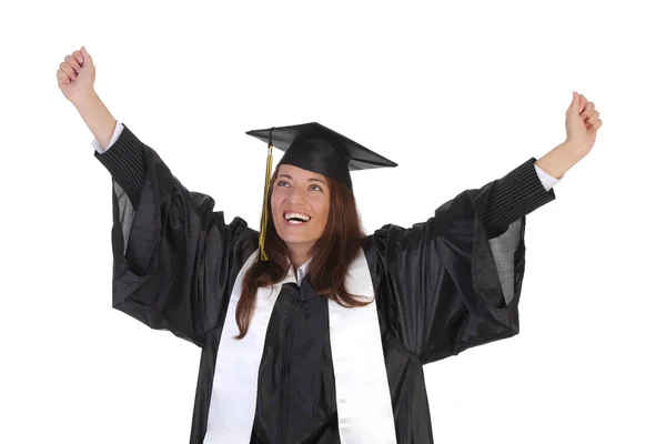 Feliz graduación una mujer joven —  Fotos de Stock
