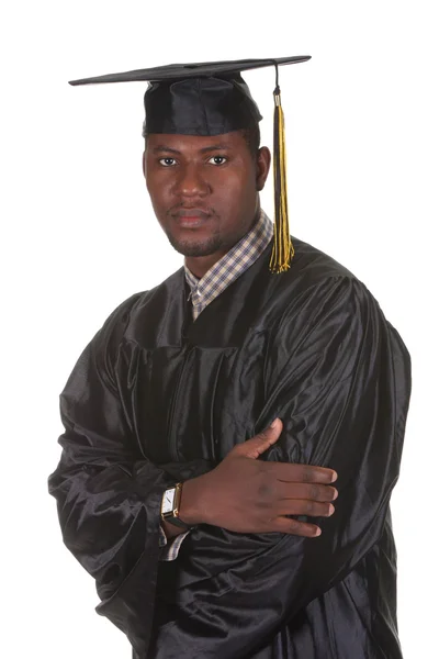 Joyeux diplôme un jeune homme — Photo