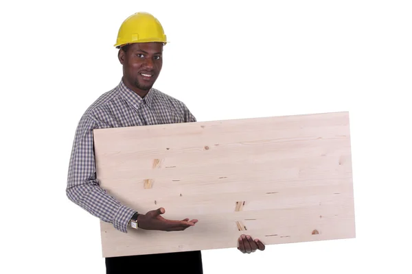 Молодой американский плотник из Африки — стоковое фото