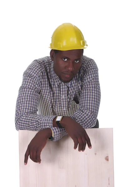 Mladé afroamerické carpenter — Stock fotografie