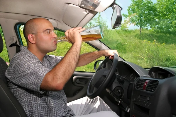 Pijany kierowca — Zdjęcie stockowe