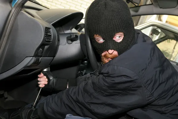 Araba hırsızlık — Stok fotoğraf