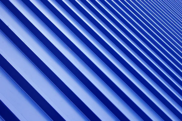 Modré kovové střechy — Stock fotografie