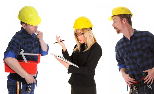 Stavební dělníci — Stock fotografie