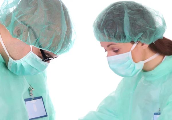 Due chirurghi al lavoro — Foto Stock