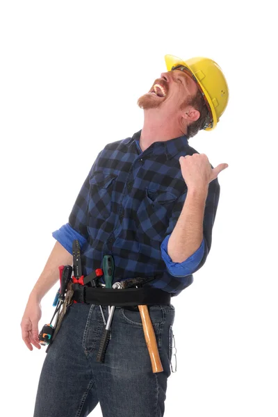 Trabajadores de la construcción titulación — Foto de Stock
