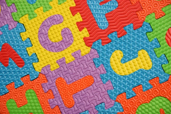 Alphabet Puzzle Hintergrund — Stockfoto