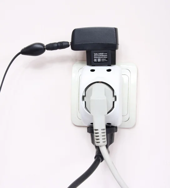 Full electric socket — Stock Photo, Image