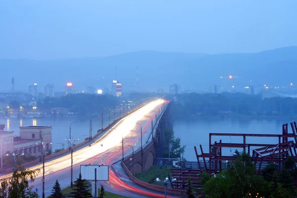 Krasnoyarsk, Puente Municipal —  Fotos de Stock
