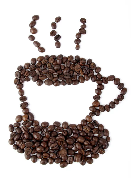 コーヒー豆カップ — ストック写真